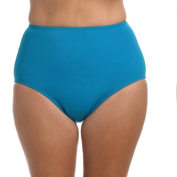 New Maxine of Hollywood Tummy Control Teal Full Pant Bikini Bottoms 18W or 24W - Picture 3 of 11